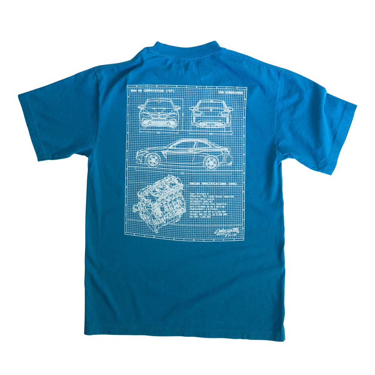 The 918 Spyder Blueprint T-Shirt by Mark Rogan - Pixels